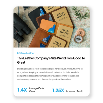 This Leather Company's Site Went From Good To Great