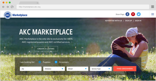 American Kennel Club Online Marketplace (50% Increase In Web Traffic)
