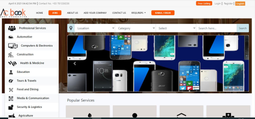 Vendor Listing Website