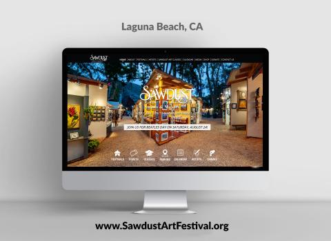 Sawdust Art Festival Website Design