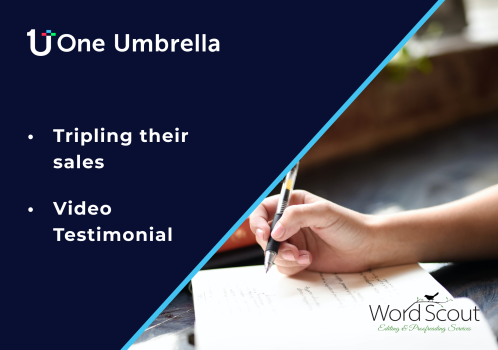 Word Scout Editing - Video Testimonial