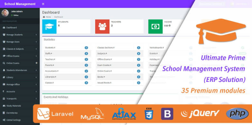 Custom School Management System