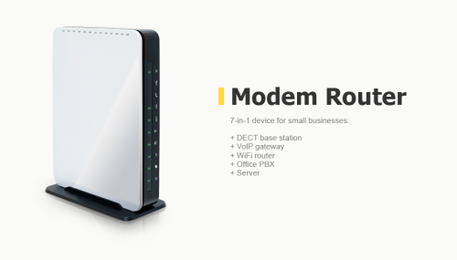 Modem router design: 7-in-1