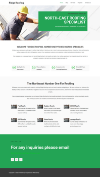 Roofing Company Website Design