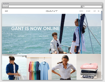 GANT - ecommerce website