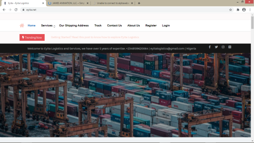 Logistics Web design