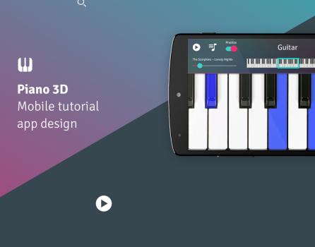 Piano 3D - Mobile App Design