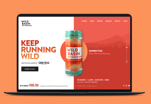Wild Basin Boozy Water Website Redesign