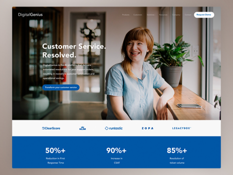 DigitaGenius website