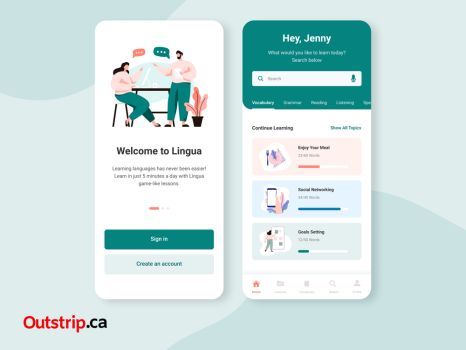 Language Learning App - Web Design