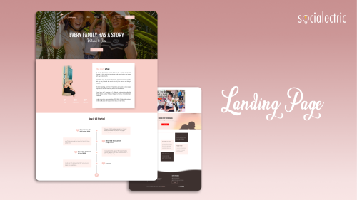 Eve Hemingway Landing Page Design