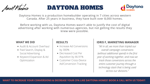 Daytona Homes Case Study