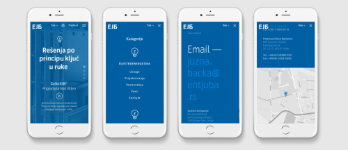 EJB website design (UX and UI)