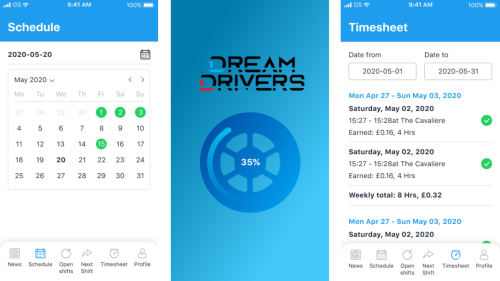 Dream Drivers driver management app
