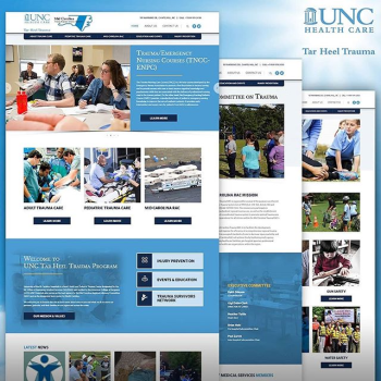 AnoLogix Website Design - UNC Tar Heel Trauma