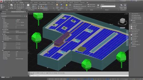 AutoCAD and BricsCAD plug-ins development for designing solar power plants