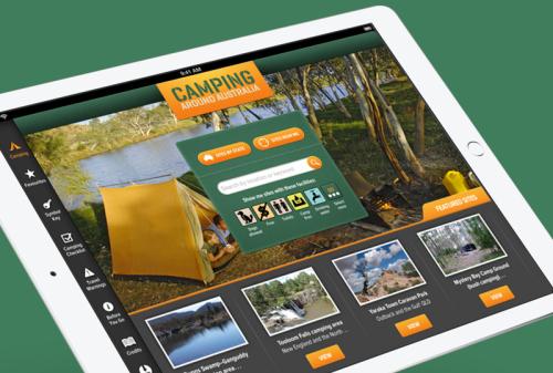 Camping Around Australia - App development by DreamWalk Melbourne
