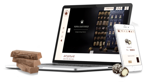 Handmade chocolate - custom e-commerce web app