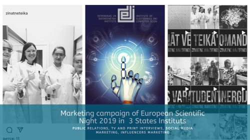 European Scientific night marketing for 3 States  instituts