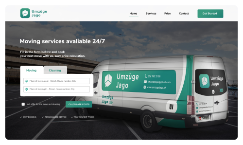 Web Design & Development for Umzuge Jago