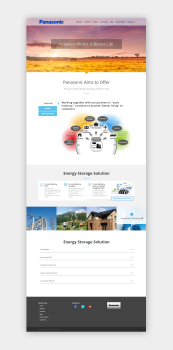 Panasonic Landing Page