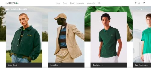 Lacoste French Website