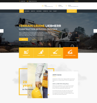 Construction Service Provider Website Design