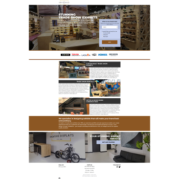 Creative Displays Custom Landing Page