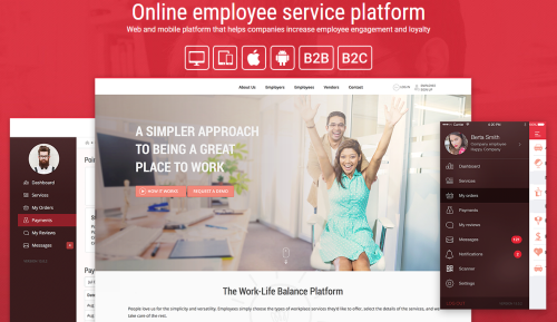 Online employee service platform