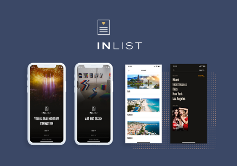 InList | Members-only mobile application for discovering and booking  special events