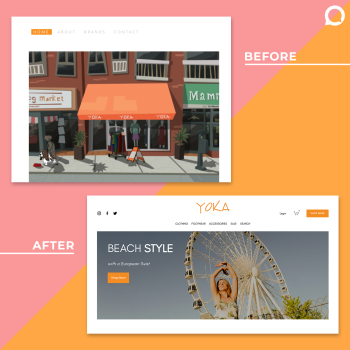 Web design & e-commerce for Yoka Fashions
