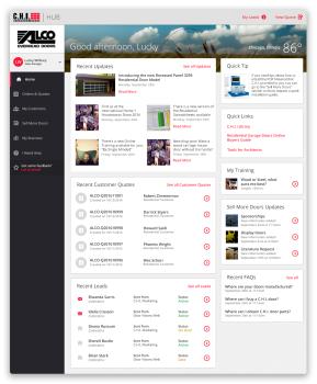 C.H.I. Overhead Doors Customer Hub UI/ UX