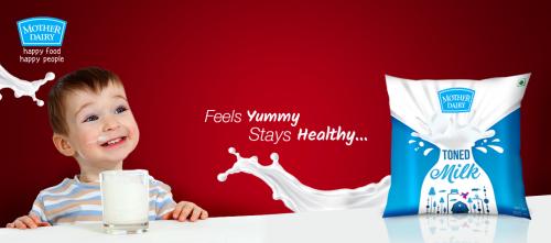 Mother Diary India Milk Pouch