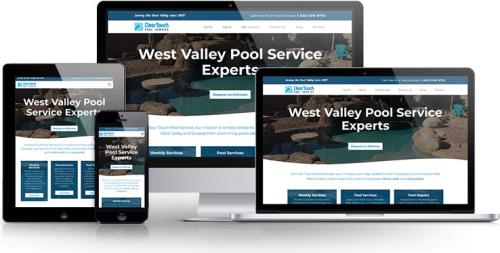 Custom WordPress Website for Clear Touch Pool Services