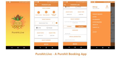 Purohit.live - A Purohit Booking App