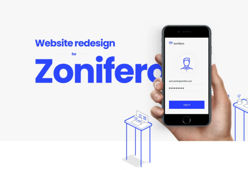 Zonifero brand identity and website