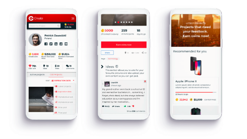 CreateCoin - The World's First Blockchain Idea Platform