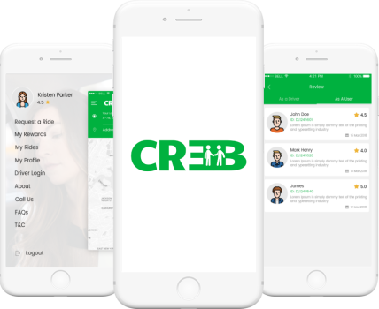 Creb Taxi Application - IOS Android