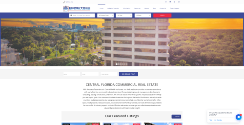 Full-Custom Web Development/Design For Demetree Real Estate