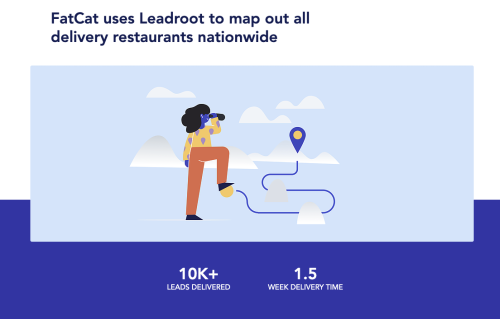 FatCat uses Leadroot to map out all delivery restaurants nationwide