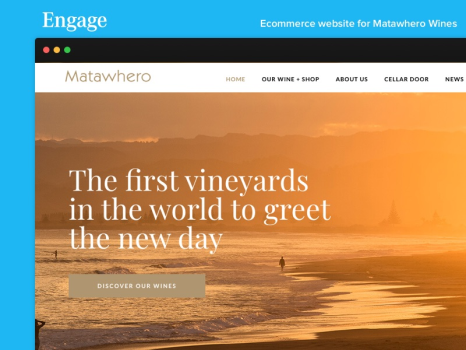 Matawhero Wines Ecommerce Website