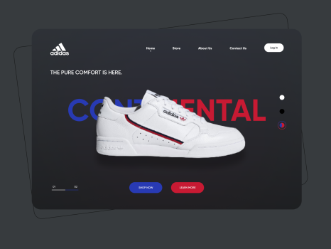 Adidas Product Launch Page