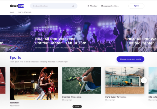 TicketList - Custom Laravel+Vue Marketplace