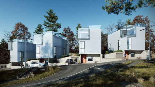 Photorealistic Architectural Render for a Small Residential Complex Project