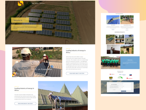 Web Development & Web Design for an Energy Company based in Africa