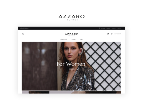 Azzaro eCommerce website