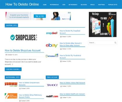 How To Delete Online - SEO / Website Design
