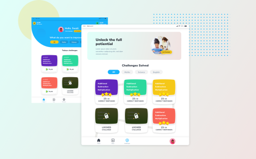 UI/UX design for US based Ed-tech platform