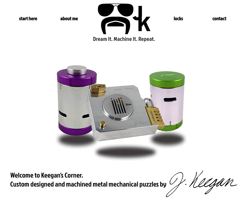 Keegan's Corner Mechanical Puzzles