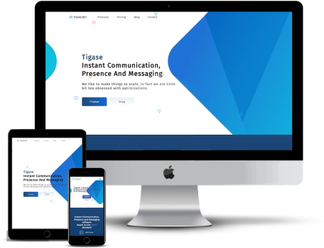 Website for Real-Time Communication Software company